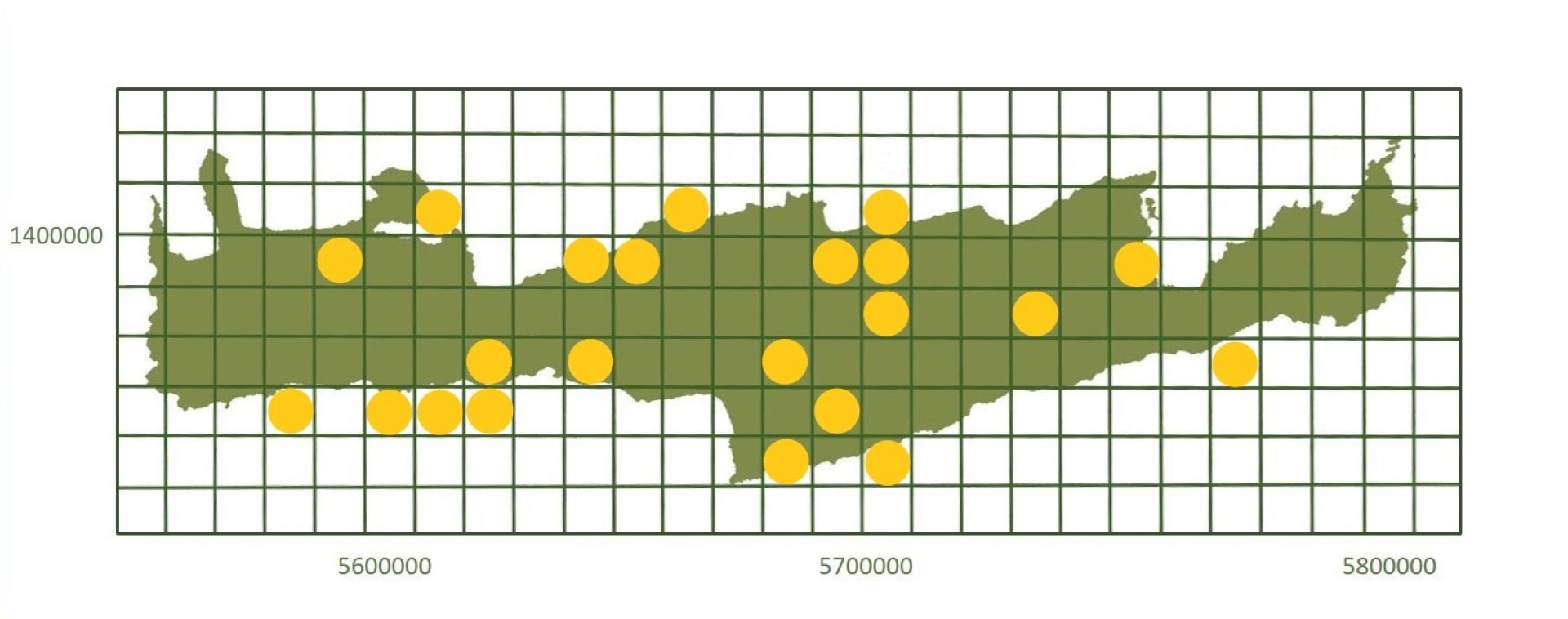 *based on http://www.pamperis.gr/THE_BUTTERFLIES_OF_GREECE/MAPS.html, updated Dec 2025 (ETRS89, grid 10X10 km)