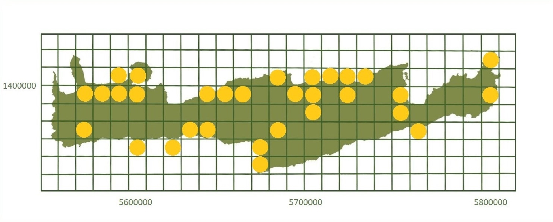 *based on http://www.pamperis.gr/THE_BUTTERFLIES_OF_GREECE/MAPS.html, updated Dec 2025 (ETRS89, grid 10X10 km)