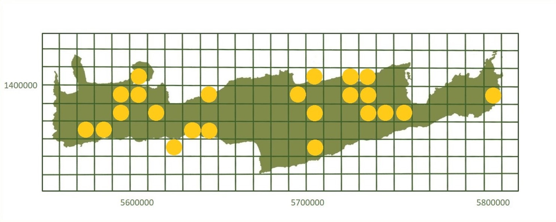 *based on http://www.pamperis.gr/THE_BUTTERFLIES_OF_GREECE/MAPS.html, updated Dec 2025 (ETRS89, grid 10X10 km)