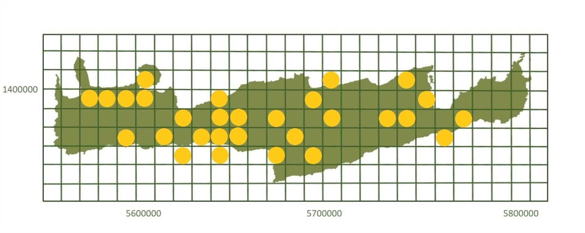 *based on http://www.pamperis.gr/THE_BUTTERFLIES_OF_GREECE/MAPS.html, updated Dec 2025 (ETRS89, grid 10X10 km)