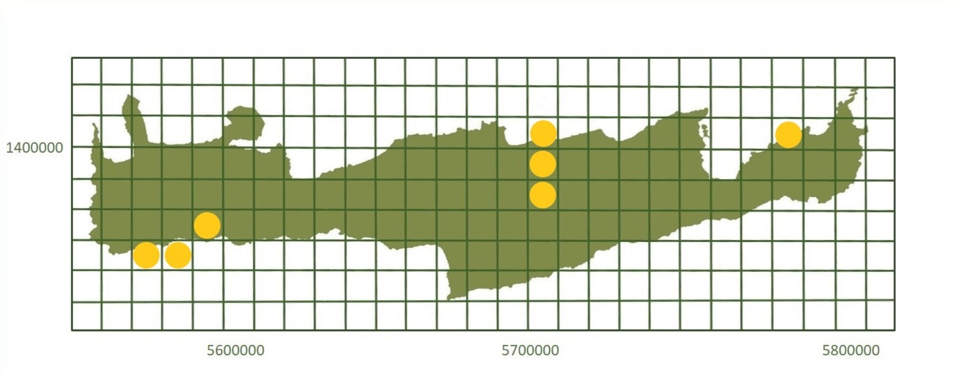 *based on http://www.pamperis.gr/THE_BUTTERFLIES_OF_GREECE/MAPS.html, updated Dec 2025 (ETRS89, grid 10X10 km)