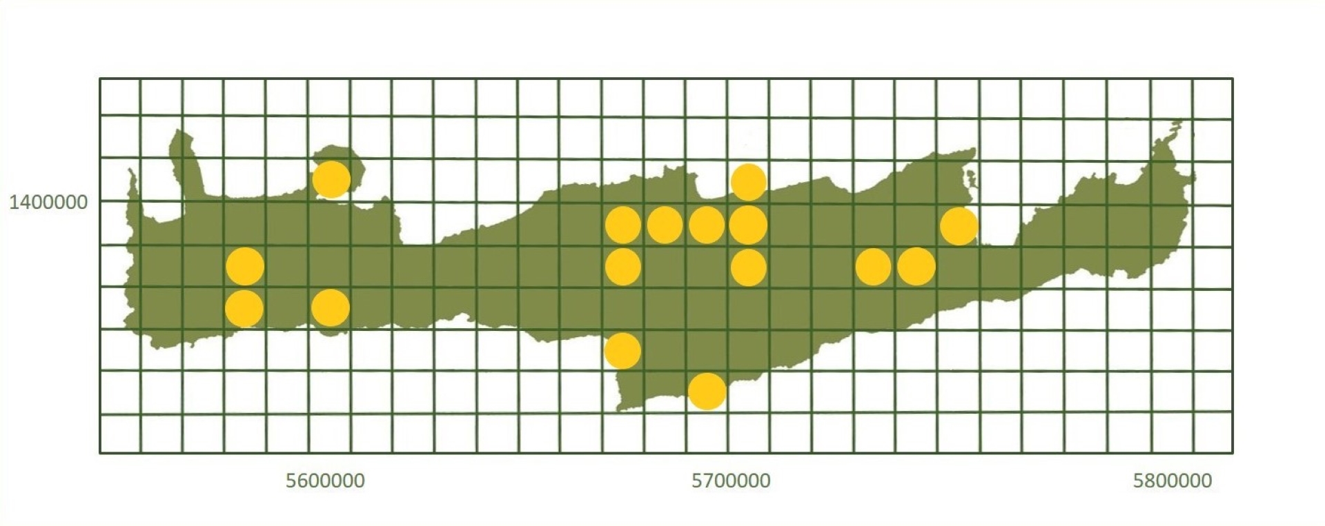 *based on http://www.pamperis.gr/THE_BUTTERFLIES_OF_GREECE/MAPS.html, updated Dec 2025 (ETRS89, grid 10X10 km)