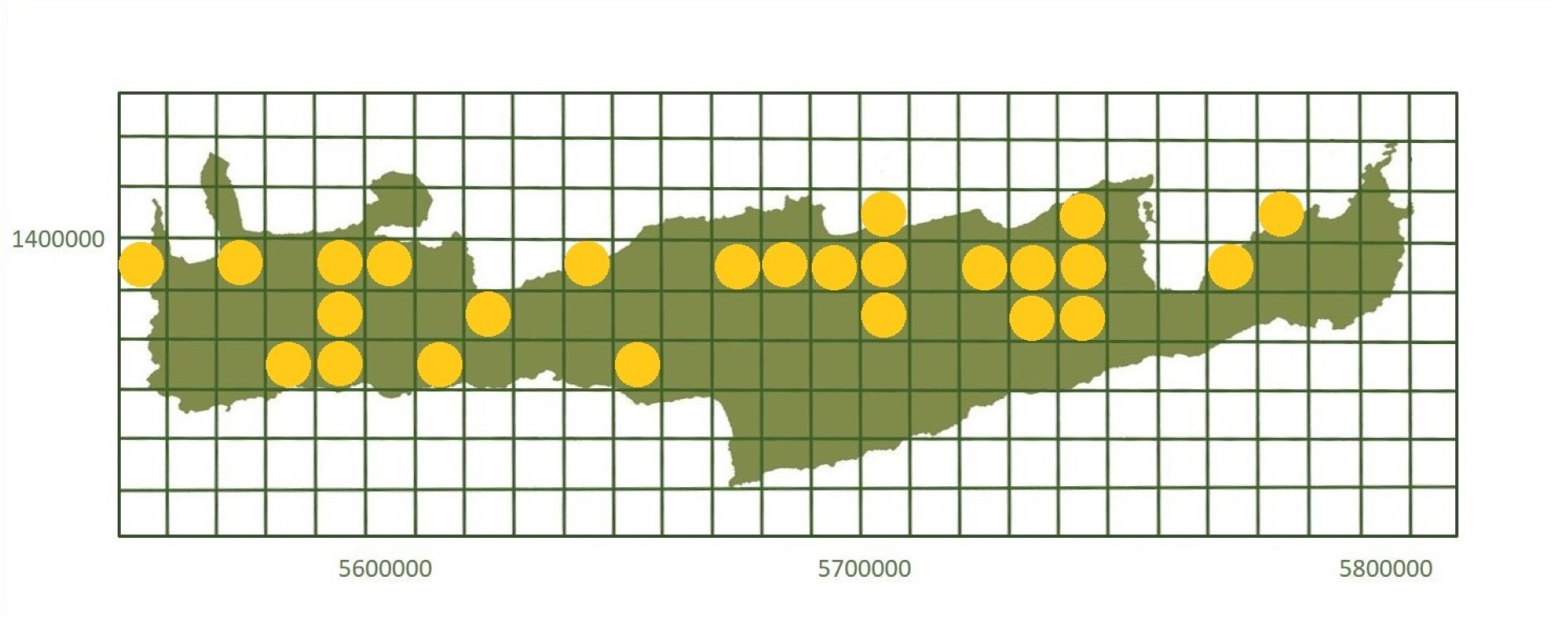 *based on http://www.pamperis.gr/THE_BUTTERFLIES_OF_GREECE/MAPS.html, updated Dec 2025 (ETRS89, grid 10X10 km)