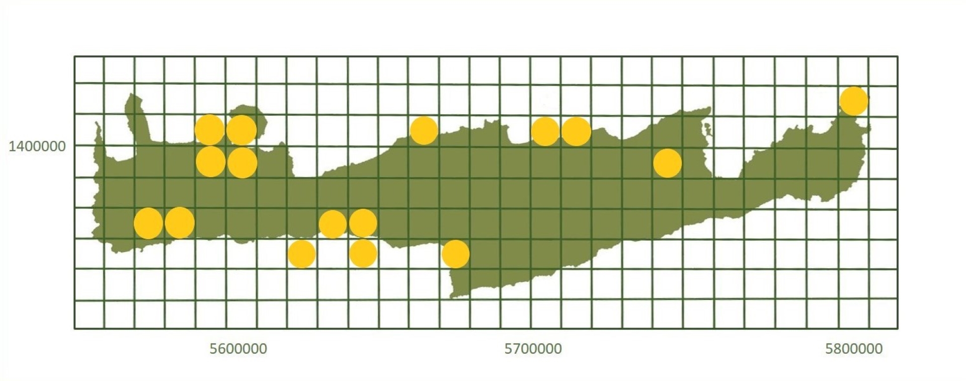 *based on http://www.pamperis.gr/THE_BUTTERFLIES_OF_GREECE/MAPS.html, updated Dec 2025 (ETRS89, grid 10X10 km)