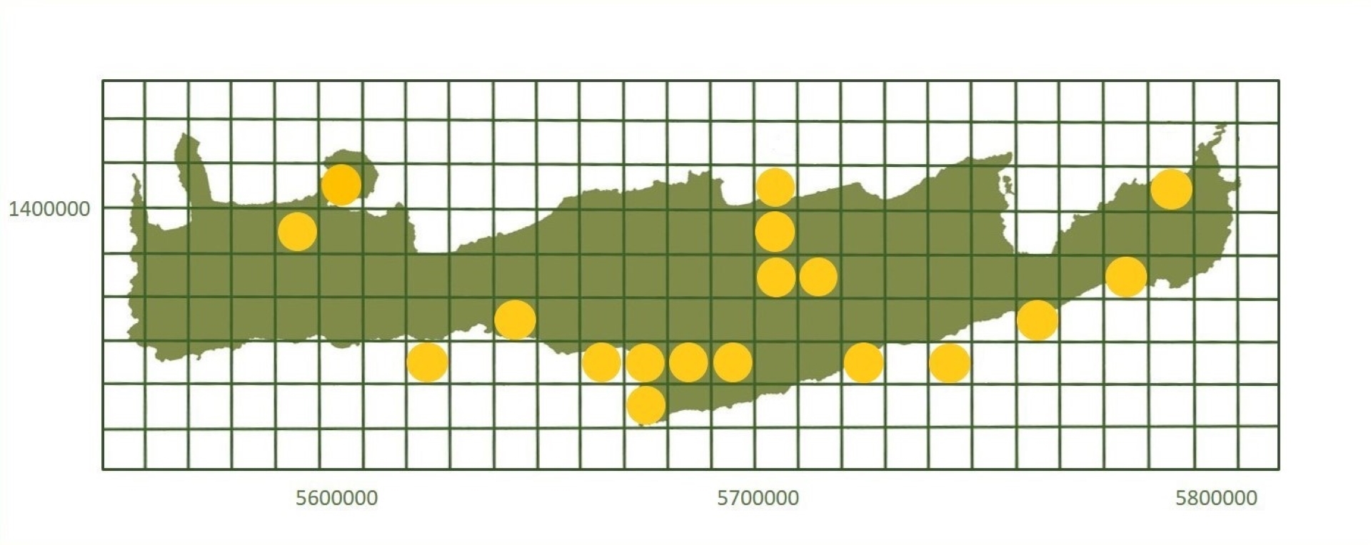 *based on http://www.pamperis.gr/THE_BUTTERFLIES_OF_GREECE/MAPS.html, updated Dec 2025 (ETRS89, grid 10X10 km)